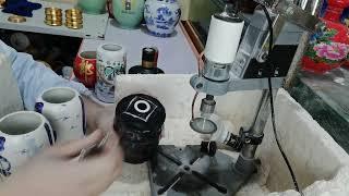 用酒瓶制作茶叶罐，做好的成品太漂亮了Making tea cans out of wine bottles, the finished product is so beautiful