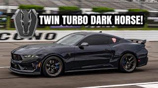 1ST TWIN TURBO DARK HORSE plus TUNING UPDATE 2024 MUSTANG!