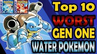 Top 10 WORST Water Types in Gen 1 (Red, Blue, and Yellow)