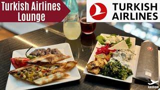 TURKISH AIRLINES BUSINESS CLASS LOUNGE ISTANBUL | BEST LOUNGE FOOD IN THE WORLD  | LOUNGE REVIEW 4K