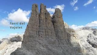 Dolomites: Catinaccio, Torri del Vajolet - 4K Drone Footage | Parrot Anafi