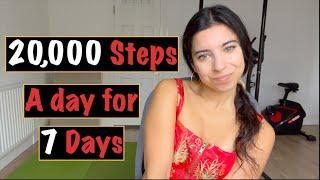 I walked +20,000 STEPS EVERYDAY for a WEEK | **INSANE RESULTS?!**