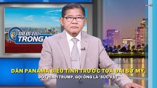 Dân Panama biểu tình trước tòa đại sứ Mỹ, đốt hình Trump, gọi ông là 'súc vật'