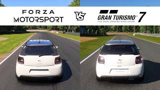 Forza Motorsport vs Gran Turismo 7 - 2011 Citroën DS 3 Racing - FM8 vs GT7 Comparison