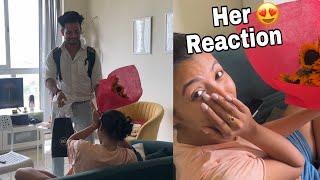 Going to surprise her || She cried!