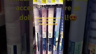 Found amazing deals on wall paper, hangers and tiles at #dollargeneral ! #wallpaper #wallhanging