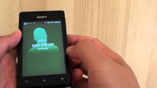 Sony Xperia E: How to Answer or Reject Incoming Phone Call