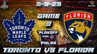 5-9-25 Toronto Maple Leafs vs Florida Panthers Game 3 Game Audio | NHL Playoffs Gamecast & Chat