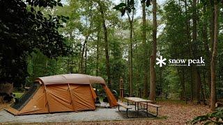 Our Last Summer Camping Trip  Tent Camping with My Dog | Snow Peak IGT,  Entry 2 Room Elfield Tent