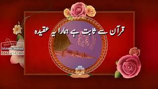 Aaqa Py Dil O Jaan Hai Quban Hamara || khatm e Nubuwwat Nazam || WhatsApp Islamic Status