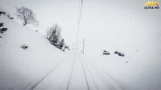 TRAIN DRIVER'S VIEW: Rain and snow from Bergen to Myrdal