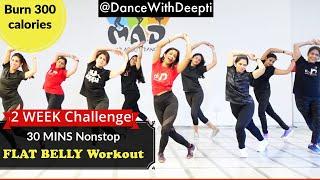 DWD#112 - 30mins Daily BELLY FAT BURN Workout | Easy Exercise to Lose weight 3-5kgs #dancewithdeepti