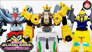 Transformers Bumblebee Cyberverse Adventures Dinobots Unite Toys - Wheelgrim Slugtron Bumbleswoop