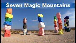 Seven Magic Mountains - Modern Art or Modern Eyesore?  You Decide - Please Watch for Rattlesnakes!