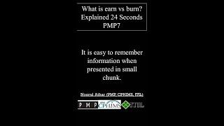 What is earn vs burn? |Burn Rate| PMP7| Shorts