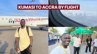 First Flight Experience | KUMASI to ACCRA Travel Vlog for Ghana Creators Festival