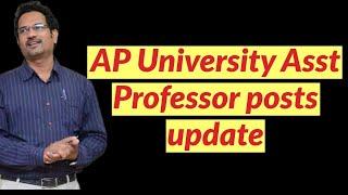 AP University Asst Professor posts Update