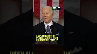 #Biden ai giudici contro l'#aborto: "Anche le donne hanno potere elettorale"