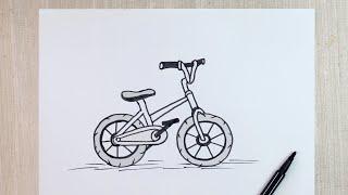 Simple Bicycle Drawing 