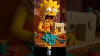 Simpson family gets sewing machine on their hands #shorts #simpson #thesimpsons #simpsons