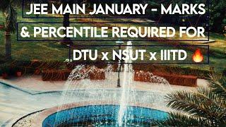 JEE MAIN RESULTS OUT! PERCENTILE VS RANK VS COLLEGE: JEE MAIN 2025 DTU NSUT NIT COUNSELING JAC JOSAA