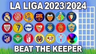 Beat The Keeper - La Liga 2023/24 - Algodoo Marble Race