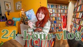 A messy, chaotic, cosy 24 hour reading vlog