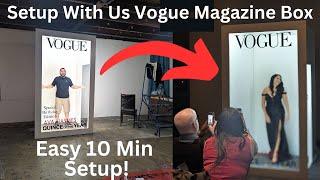 Come set-up A Vogue Magazine Box at a Quinceanera with us in 10 Minutes