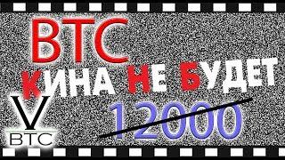 Биткоин - 12000 не будет пока не упадём. Граница канала и исторические уровни сдерживают рост.