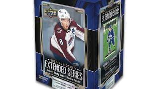 Good rookie pulls!! Opening (3) 2023-24 Upper-Deck Extended series hockey card Blaster boxes