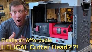 Affordable 13" Benchtop Planer with Helical Cutter Head!