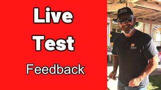 Live Stream Test Feedback