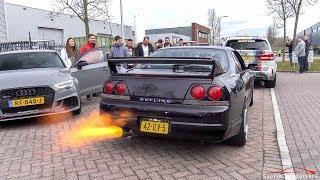 Nissan Skyline R33 GTS-T - Anti Lag Flames & Acceleration !