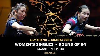 Lily Zhang vs Kim Nayeong | WS R64 | China Smash 2024