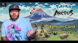 LIVE! Legends Arceus Nuzlocke & Pokemon Card Giveaways!  #pokemon #giveaway #gaming #nuzlocke