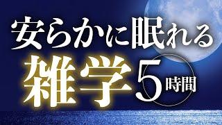 【睡眠導入】安らかに眠れる雑学5時間【合成音声】