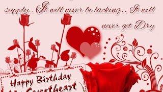 happy birthday sweetheart wishes,whatsapp video message with beautiful quotes