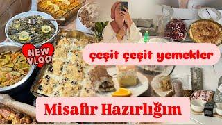 Tüm akrabalarımı davet ettimkalabalık misafir için hazırlığım11 çeşit hazırlık yaptımMisafir VLOG