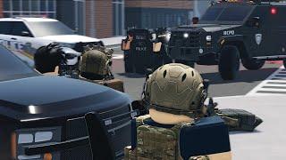 Criminal transport AMBUSHED by CORRUPT SWAT TEAM! (emergency response liberty county)