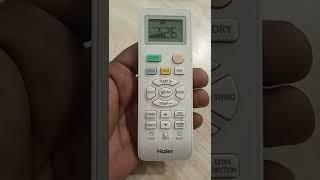 Haier AC cooling setting | Haier AC remote functions | ac remote setting for cooling