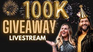 100K Subscriber GIVEAWAY Livestream + Q & A