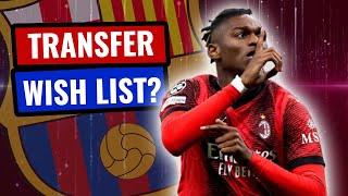 Barcelona's Transfer Wish List? Rafael Leão, Jonathan David, and More!