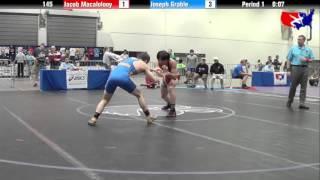 Jacob Macalolooy vs. Joseph Grable at 2013 West Jr. Freestyle Regional