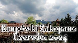 Krupówki, atrakcje, Zakopane Czerwiec 2024 - turyści przyjeżdzają początki sezonu