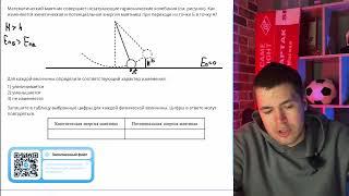 Математический маятник совершает незатухающие гармонические колебания (см. рисунок). Как - №