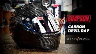 모터클라세 | SIMPSON - Devil ray Carbon Helmet