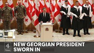 Georgia’s pro-Russia president sworn in as political crisis continues