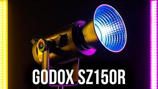 Godox SZ150R Review (Zoomable RGB LED Light + Green/Magenta Tint Control)