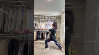 爸媽裝修太瘋狂了 4米大衣櫃不疊衣服 不用木板 #金屬衣櫃 #裝修日記vlog #收納整理 #衣櫃 #裝修省錢