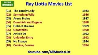 Ray Liotta Movies List